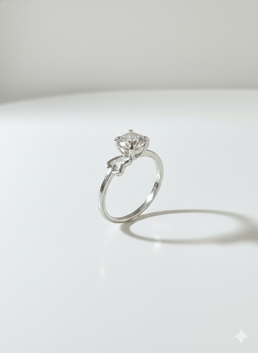 Royal Blossom Solitaire Ring